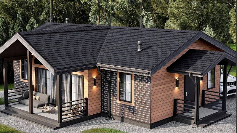 Гибкая черепица SHINGLAS (ТЕХНОНИКОЛЬ) Фристайл фьорд